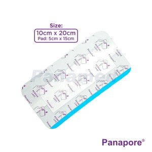 Panapore Waterproof Transparent Dressing with Absorbent Pad 10x20cm sold by 20s